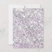 Hartelijk dank voor de Silver Glitter Rainbow-ball Kaart (Achterkant)