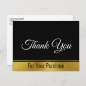 Hartelijk dank voor de Sjabloon van tweezijdige te Briefkaart (Voorkant / Achterkant)