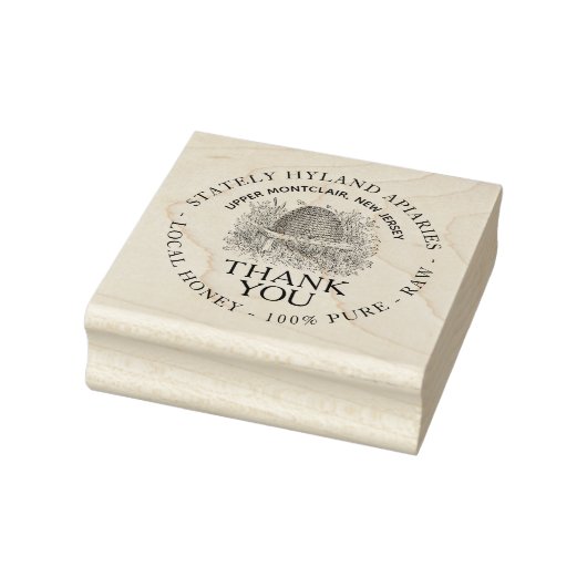 Hartelijk dank voor de Skep Wood Art Stamp Rubberstempel (Stempel)