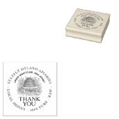 Hartelijk dank voor de Skep Wood Art Stamp Rubberstempel (Gestempeld)