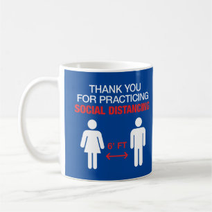 Hartelijk dank voor de sociale vervorming koffiemok