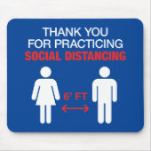 Hartelijk dank voor de sociale vervorming muismat (Voorkant)