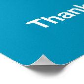 Hartelijk dank voor de sociale vervorming poster (Hoek)