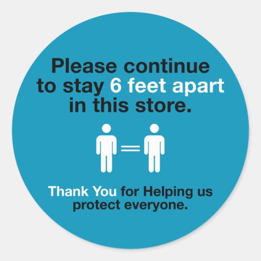 Hartelijk dank voor de sociale vervorming ronde sticker (Voorkant)