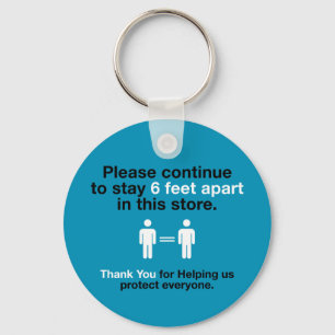 Hartelijk dank voor de sociale vervorming sleutelhanger