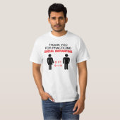 Hartelijk dank voor de sociale vervorming t-shirt (Voorkant volledig)