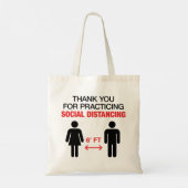 Hartelijk dank voor de sociale vervorming tote bag (Achterkant)