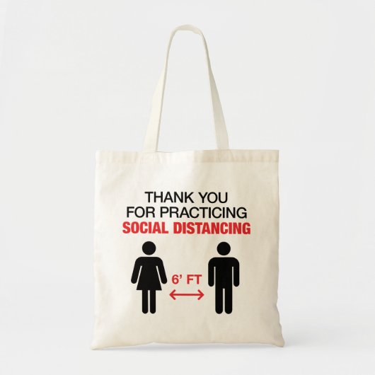 Hartelijk dank voor de sociale vervorming tote bag (Voorkant)