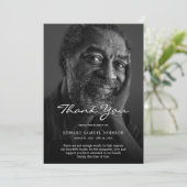 Hartelijk dank voor de speciale begrafenisfotosymp bedankkaart (Staand voorkant)