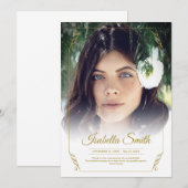 Hartelijk dank voor de speciale begrafenisfotosymp bedankkaart (Voorkant / Achterkant)