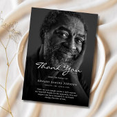 Hartelijk dank voor de speciale begrafenisfotosymp bedankkaart