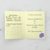 Hartelijk dank voor de speciale blauwe ventilator  bedankkaart (Binnen)