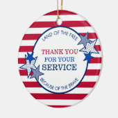 Hartelijk dank voor de staffels van uw servicevete keramisch ornament (Links)