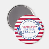 Hartelijk dank voor de staffels van uw servicevete magneet (Voorkant / Achterkant)