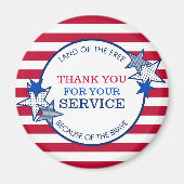 Hartelijk dank voor de staffels van uw servicevete magneet (Voorkant)