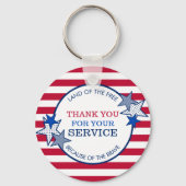 Hartelijk dank voor de staffels van uw servicevete sleutelhanger (Voorkant)