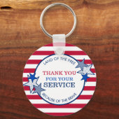Hartelijk dank voor de staffels van uw servicevete sleutelhanger (Voorkant)