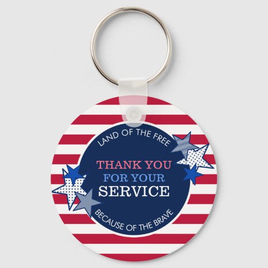 Hartelijk dank voor de staffels van uw servicevete sleutelhanger (Voorkant)