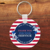 Hartelijk dank voor de staffels van uw servicevete sleutelhanger (Voorkant)