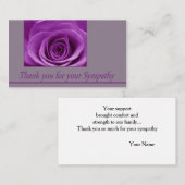 Hartelijk dank voor de sympathie-rozen informatiekaartje (Voorkant / Achterkant)
