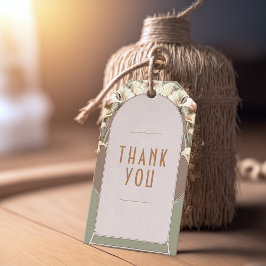 Hartelijk dank voor de  tag Art Nouveau Cadeaulabel