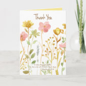 Hartelijk dank voor de Thessaliërs Wildbloemen Kaart (Voorkant)