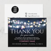 Hartelijk dank voor de toevoeging van uw bestellin aankondigingskaart (Voorkant / Achterkant)