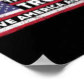 Hartelijk dank voor de Trump Save America Support Poster (Hoek)