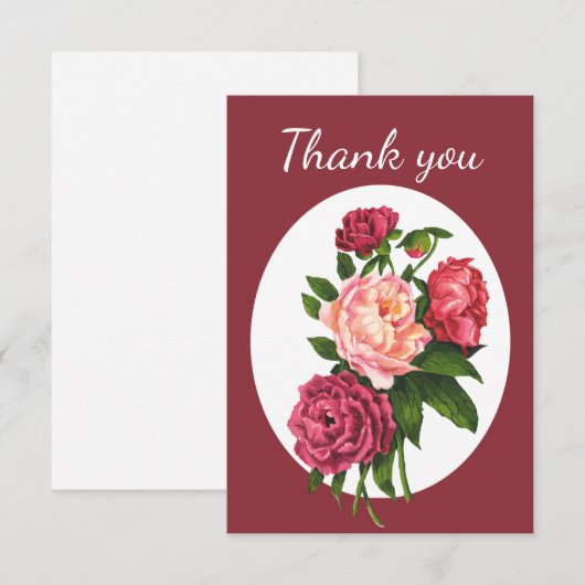 Hartelijk dank voor de tuinbouwkunst bedankkaart (Voorkant / Achterkant)