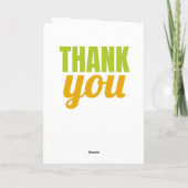 Hartelijk dank voor de Typografische Bedankt Beric (Achterkant)