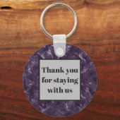 Hartelijk dank voor de Vacature House Rental Guest Sleutelhanger (Voorkant)