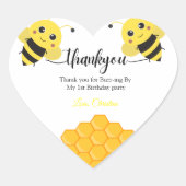 Hartelijk dank voor de verjaardag van Buzz Hart Sticker (Voorkant)