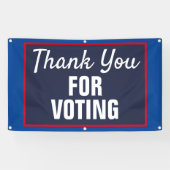 Hartelijk dank voor de verkiezingen van 2020 spandoek (Horizontaal)