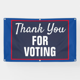 Hartelijk dank voor de verkiezingen van 2020 spandoek