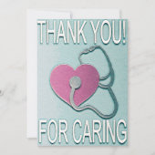 Hartelijk dank voor de verzorging van verpleegkund bedankkaart (Voorkant)