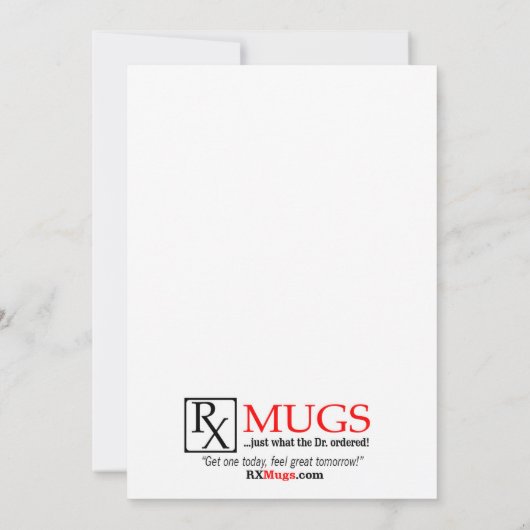 Hartelijk dank voor de verzorging van verpleegkund bedankkaart (Achterkant)