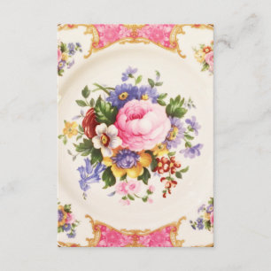 Hartelijk dank voor de Victoriaans Tea Party Bedankkaart