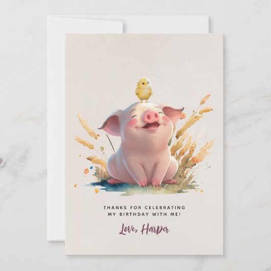 Hartelijk dank voor de viering van onze Farm Anima Kaart (Voorkant)