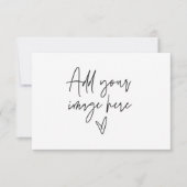 Hartelijk dank voor de Visitekaartje die een pakbo Save The Date (Voorkant)