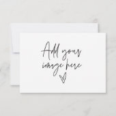 Hartelijk dank voor de Visitekaartje die een pakbo Save The Date (Achterkant)