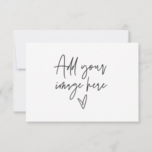 Hartelijk dank voor de Visitekaartje die een pakbo Save The Date (Achterkant)