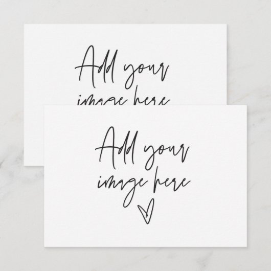 Hartelijk dank voor de Visitekaartje die een pakbo Save The Date (Voorkant / Achterkant)