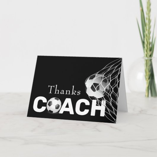 Hartelijk dank voor de Voetbal coach Kaart (Voorkant)