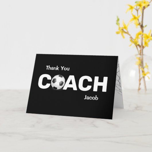 Hartelijk dank voor de Voetbal coach Kaart (Gele Bloem)