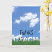 Hartelijk dank voor de Voetbal coach Kaart (Gele Bloem)
