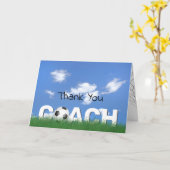 Hartelijk dank voor de Voetbal coach Kaart (Gele Bloem)