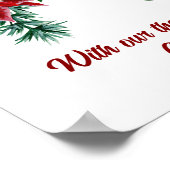 Hartelijk dank voor de voorbereiding van Floral Po Poster (Hoek)