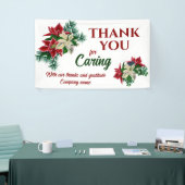 Hartelijk dank voor de voorbereiding van Floral Po Spandoek (Beurs)