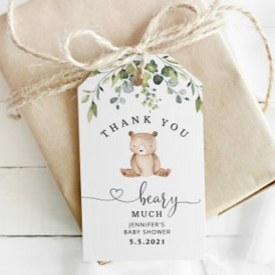 Hartelijk dank voor de vriendelijke tag cadeaulabel