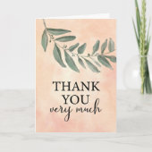 Hartelijk dank voor de vriendschapsband Grote Leaf Kaart (Voorkant)